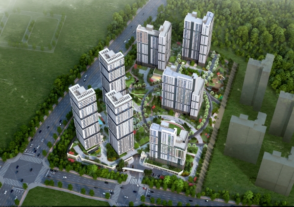 과천 푸르지오 어울림 라비앤오 조감도. (사진=대우건설)