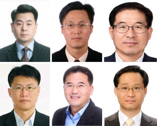 (왼쪽 위부터 시계방향) 고승환, 김학상, 이강협, 이기수, 최방섭, 최승범 삼성전자 부사장 (사진=삼성전자)