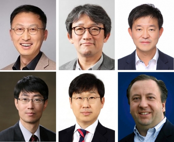 (왼쪽 위부터 시계방향) 윤태양, 이석준, 이종열, 한인택, 황기현, Joseph Stinziano(스틴지아노) 삼성전자 부사장 (사진=삼성전자)
