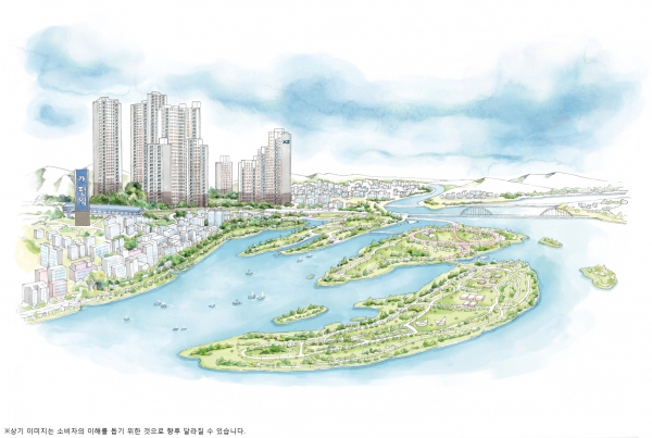 가평자이 조감도 스케치. (사진=GS건설)