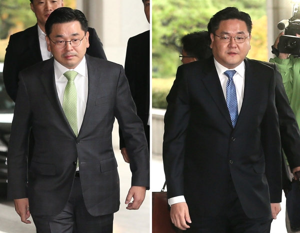 구본상 LIG그룹 회장(왼쪽)과 구본엽 전 LIG건설 부사장 (사진=연합뉴스)