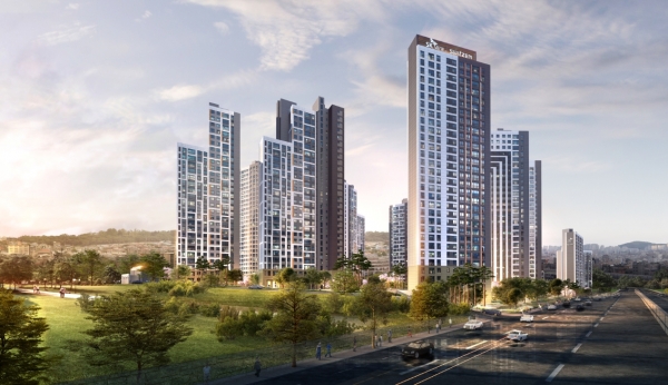 인천 용현4구역 재개발 사업 투시도. (사진=SK건설)