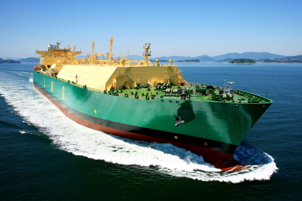 삼성중공업이 건조한 LNG선. (사진=삼성중공업)