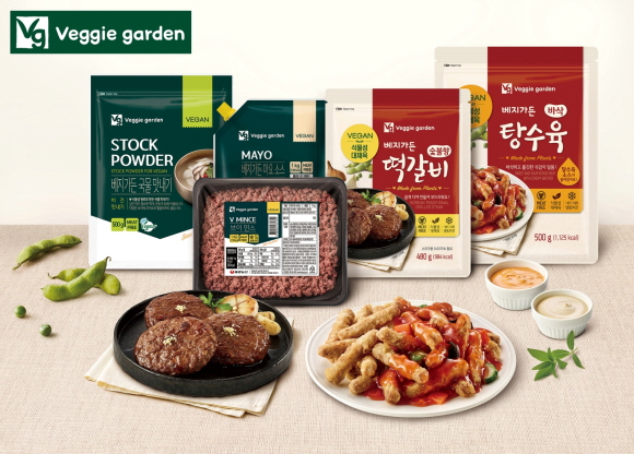 농심 연구소와 태경농산이 개발한 비건 식품 브랜드 '베지가든' (사진=농심)