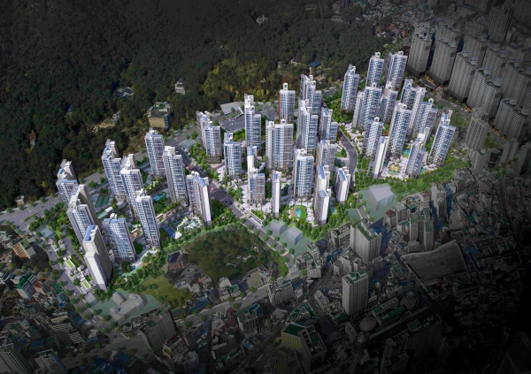 부산 동래구 온천동 '래미안 포레스티지' 조감도. (사진= 삼성물산)