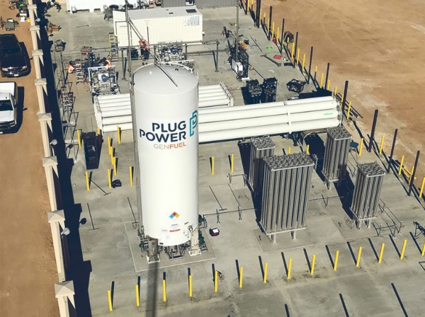 SK그룹이 투자한 플러그파워의 액화수소 탱크 (사진=SK㈜)