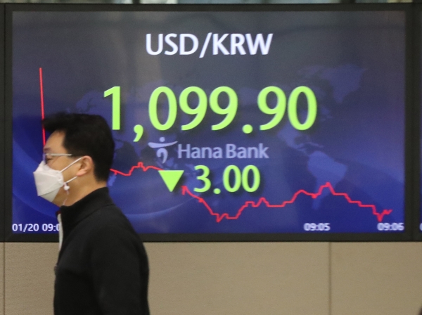 서울 중구 하나은행 본점 딜링룸.(사진=연합뉴스)