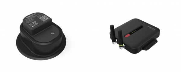 금호타이어 타이어 센서 모듈과 무선공유기 (사진= 금호타이어)