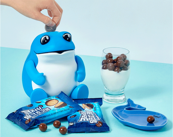 이마트24에서 준비한 하이트진로 두꺼비 캐릭터 기획상품(굿즈) 중 저금통 세트 (사진=이마트24) 