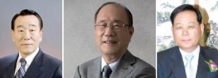 제2회 대한민국 약업대상 수상자. 왼쪽부터 한석원 대한약사회 명예회장, 김승호 보령제약 회장, 김동구 백제약품 회장 (사진=한국제약바이오협회)