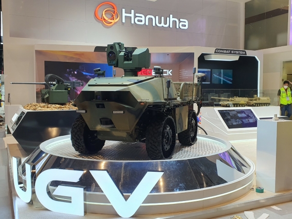 4X4 다목적무인차량 (MPUGV, Multi-Purpose Unmanned Vehicle) (사진=한화디펜스)