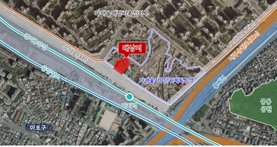 서울 서대문구 가재울 재정비촉진계획 변경안 위치도. (사진= 서울시)