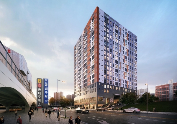 동대구역 엘크루 에비뉴원 투시도. (사진=대우조선해양건설)