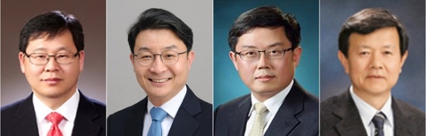 문재인 대통령이 30일 안일환 청와대 경제수석비서관(왼쪽부터), 이억원 기획재정부 1차관, 안도걸 기획재정부 2차관, 김인걸 국사편찬위원회 위원장을 각각 내정했다. (사진=연합뉴스)