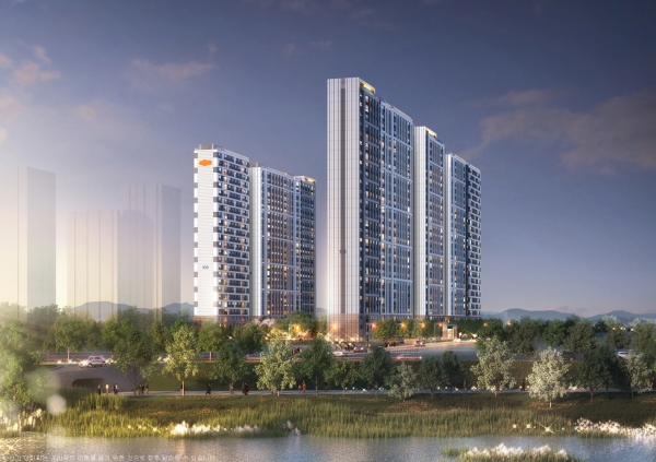 e편한세상 진천 로얄하임 투시도. (사진=DL건설)