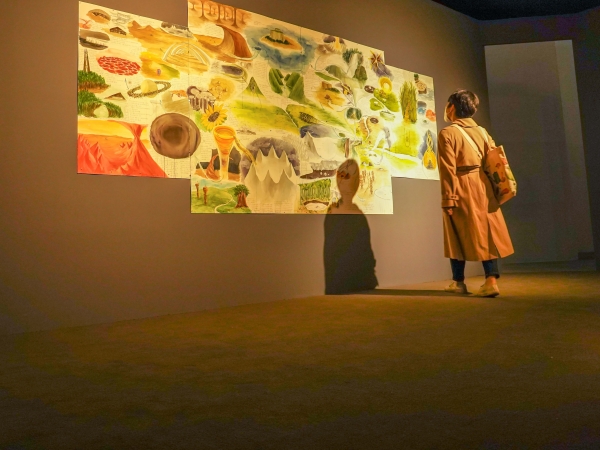 광주비엔날래 전시관에 설치된 효성첨단소재의 스완카페트 (사진=효성첨단소재)