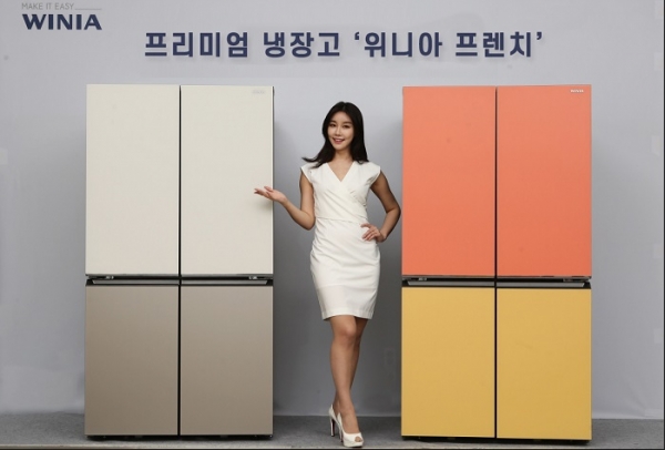 2021년형 프리미엄 냉장고 '위니아 프렌치' (사진=위니아딤채)