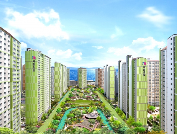 창원월영 마린애시앙 중앙광장. (사진=부영주택)