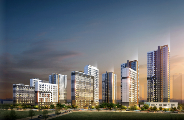 동탄 호수공원 리슈빌 투시도. (사진=계룡건설)