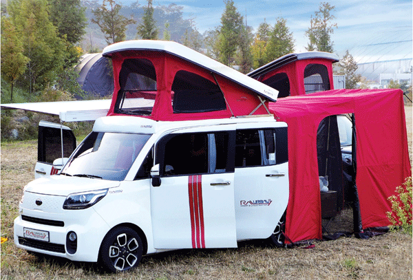 세븐일레븐에서 5월 말까지 파는 캠핑카 '레이밴' (사진=코리아세븐) 