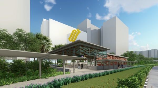 싱가포르 크로스 아일랜드 라인 파시르리스역 조감도. (사진=대우건설)
