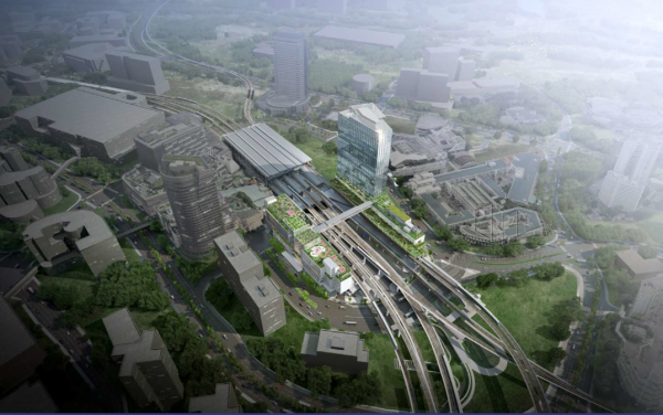싱가포르 주롱 동부 지역 통합교통허브 조감도. (사진=롯데건설)