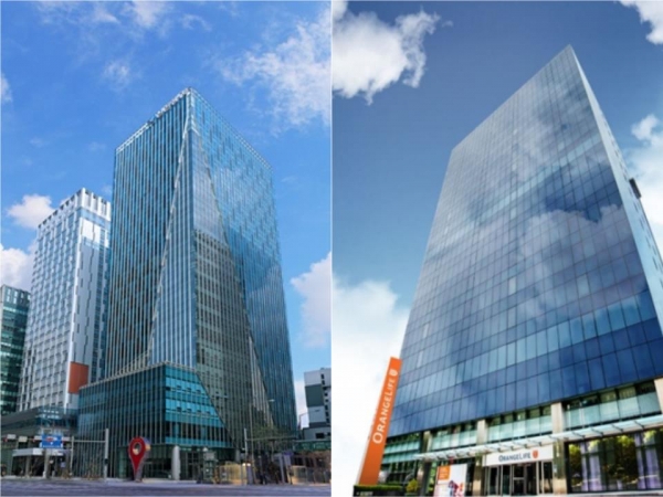 왼쪽부터 신한생명·오렌지라이프 본사 전경. (사진=각 사)