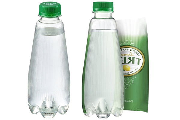 라벨 없는 탄산수 '트레비 에코' (사진=롯데칠성음료)