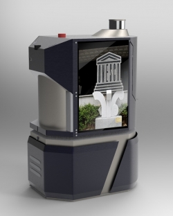 5G MEC 지능형 로봇의 모습. (사진=LG유플러스)