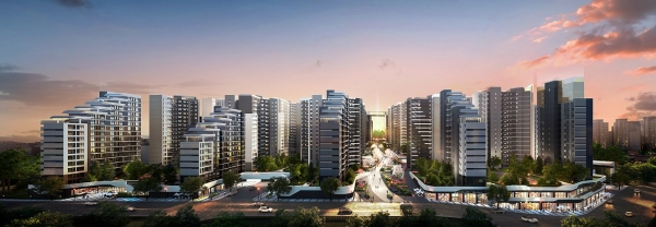 전주 하가구역 투시도. (사진=현대건설)