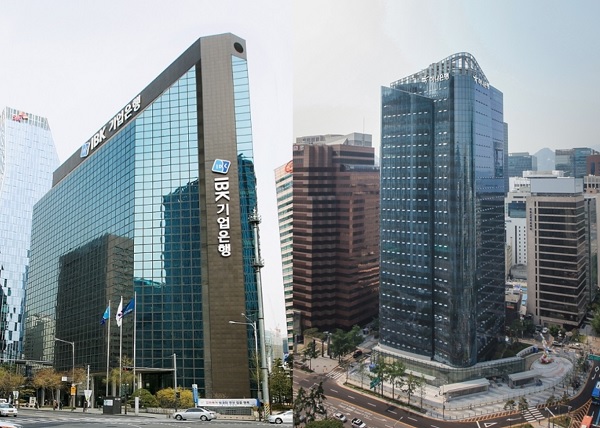 IBK기업은행과 하나은행 사옥 전경 (사진=각 사)