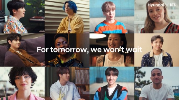 현대자동차가 방탄소년단 출연 '수소 에너지' 다큐멘터리 예고편 영상을 공개했다. (사진= 현대차)