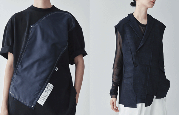 새활용 브랜드 래코드의 '리나노 라인'(왼쪽)과 '아카이브 라인' (사진=코오롱인더스트리에프엔시부문) 