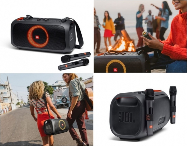 JBL이 소규모 모임과 프라이빗 파티를 위한 스피커인 파티박스 시리즈 'PARTYBOX ON-THE-GO'를 선보였다. (사진= 하만 JBL)