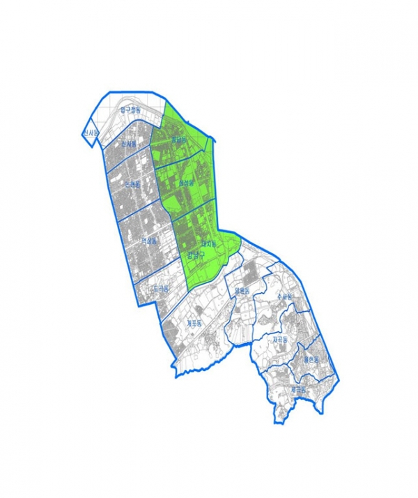 청담동(2.3㎢), 삼성동(3.2㎢), 대치동(3.7㎢) 토지거래허가구역으로 지정. (자료=서울시)