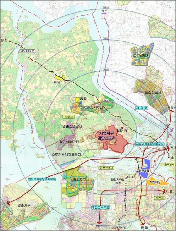 주택개발리츠가 실시될 곳 중 하나인 인천검단 AB21-1 위치도. (사진=LH)