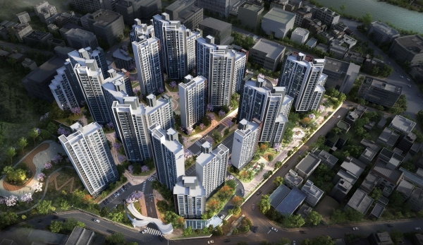 원주 원동남산 주택재개발사업 조감도. (사진=두산건설)