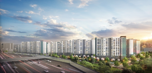 용계역 푸르지오 아츠베르 투시도. (사진=대우건설)