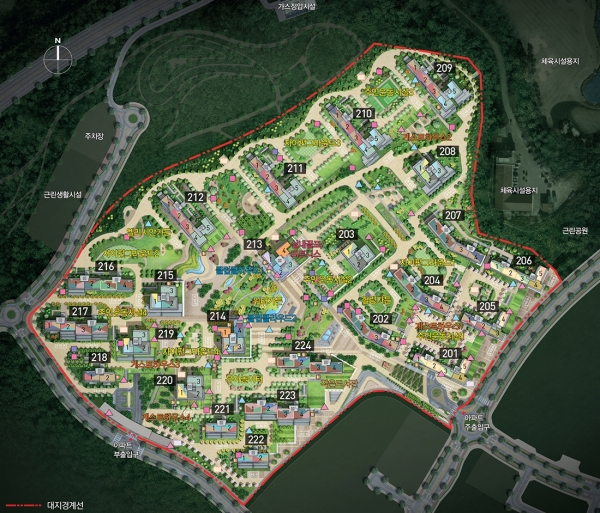 세종 자이 더 시티 단지 배치도. (사진=GS건설)
