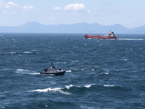 실해역 내항성능 시험중인 해검-3 (사진=LIG넥스원)