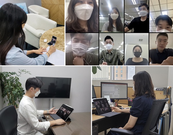 신한금융지주의 후렌드 위원회 구성원들이 회의에 참여하고 있다. (사진=신한금융지주)