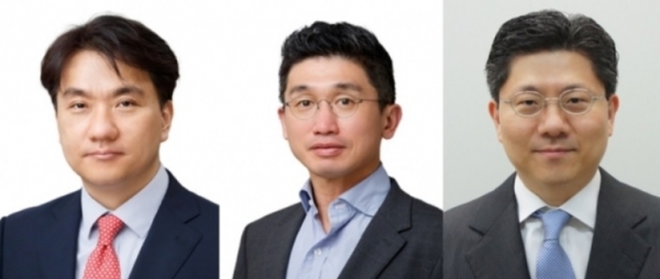 (왼쪽부터) 신임 금융위원회 이형주 금융산업국장, 안창국 금융혁신기획단장, 김홍식 금융안정지원단장 (사진=금융위원회)