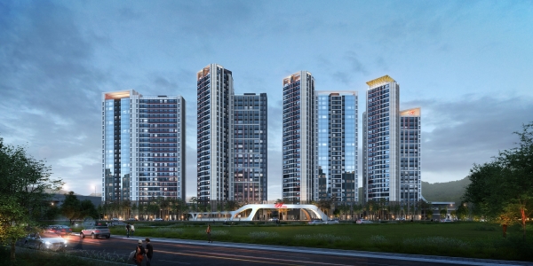 안산 팔곡일동1구역 재건축 사업 투시도. (사진=현대엔지니어링)