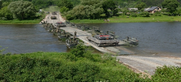 2018년 나토 연합훈련(SABER STRIKE) 당시 기동 모습 (사진=한화디펜스)