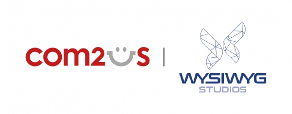 컴투스(왼쪽)과 위지윅스튜디오 CI. (사진=컴투스)