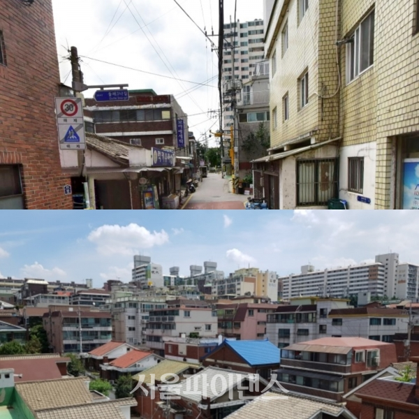 성수전략정비구역과 북가좌6구역 일대의 모습. (사진=네이버지도, 노제욱 기자)