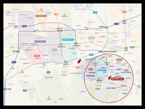 힐스테이트 남산 위치도. (사진=현대건설)