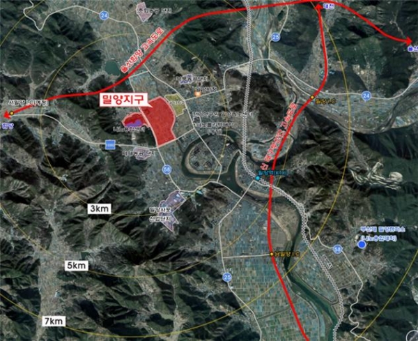 밀양 나노융합 국가산업단지 위치도. (사진=LH)