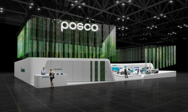 포스코그룹 부스 전경. (사진=포스코)