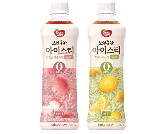 제로 칼로리 '보성홍차 아이스티 제로 복숭아·레몬' (사진=동원F&B)